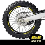Yellow Honeycomb Wheel Stickers Decals Dirt Bike For Honda Xr 400R 96-04 02 03. Fixed Price $29.44.