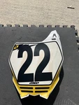 2006 Yamaha YZ250F / YZ450F Front Number Plate Plastic 1C3-23485-61-00. Fixed Price $16.00.