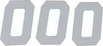 Dcor 45-36-0 Race Number Plate #0 White 6". Fixed Price $13.95.