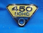 Honda 87130-294-010. Oem Side Cover Emblem. "450 Dohc". Fits CB/CL450.. Fixed Price $145.95.