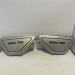 Yamaha XS750 77 Dohc Cover, Side Set 1J7-21711-00-20, 1J7-21721-00-20 Silver. Fixed Price $175.00.