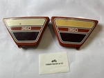 Yamaha XS360 1976-77 Side Cover Panel Red Oem 1L9-21711-00-U4 1L9-21721-00-U4. Fixed Price $72.75.