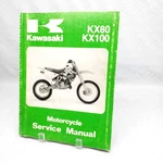 91-97 Kawasaki KX80 KX100 Motorcycle Factory Service Manual 99924-1144-04. Fixed Price $39.99.