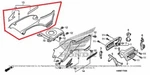 New Oem Honda Fourtrax Recon 250 Es Right Side Tank Cover Yellow. Fixed Price $49.95.