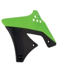 Polisport Radiator Shrouds Scoops Plastic Green Black Kawasaki KX250F 2009-2012. Fixed Price $61.21.