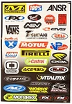 Factory Effex 10-68004 Sponsor Sticker Kit C-3. Fixed Price $20.19.