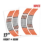 Orange Stripe 17 Inch Edge Rim Sticker For Suzuki GSXR250 GSX250R 18 19 20. Fixed Price $33.87.
