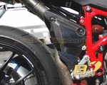 2007-13 Ducati 848 1098 1198 100% Carbon Fiber Exhaust Collector Guard W. Foil. Fixed Price $79.99.
