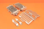 2004-2009 CRF250R Alum Radiator Coolant Reservoir Devol Guard Protector. Fixed Price $109.99.