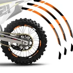 For Bmw HP2 06-07 Wheel Stickers Rim 21" 18" Dirt Bike A01B Orange. Fixed Price $28.75.