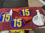 1987 Honda CR250R Number Plates Disc Guard. Fixed Price $69.00.