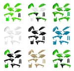 Acerbis Full Plastic Kit Fits 2018-2019 Kawasaki KX250F & 2020. Fixed Price $149.56.