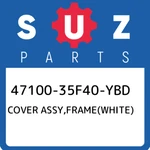 47100-35F40-YBD Suzuki Cover Assy,frame(white) 4710035F40YBD, New Genuine Oem Pa. Fixed Price $1896.11.
