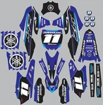 Decals For Cycra Powerflow Yamaha Graphics Yz 450F 250F 2014-2017 Blue. Fixed Price $133.00.