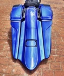 Harley Davidson Down & Out Stretched Saddlebags And Fender Flh Bagger 97-08. Fixed Price $1289.00.