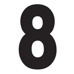 Factory Effex 901451 Fx 2015 Numbers Pro 8" Black. Fixed Price $15.11.