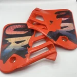1986 1987 Honda CR250R Radiator Shrouds Oem Pair Flash Red Plastics KS6. Fixed Price $105.00.