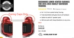Advan Black Lower Vented Leg Fairings Caps Covers 2014-2023 Harley Touring. Fixed Price $69.95.