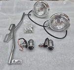 Motorcycle Driving Passing Spot Fog Light Bar Turn Signals Set For Harley Honda. Fixed Price $33.75.