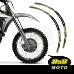 Green Camo Stripe Dirt Bike Rim Wraps Sticker For Kawasaki Klx 400 00-16 15 14. Fixed Price $27.79.