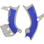 Acerbis 2689411404 X-grip Frame Guards Silver/blue. Fixed Price $52.10.