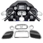Moto Inner Fairing Radio Speaker Cover For Harley Road Glide 15-22 Fltru 16-17. Fixed Price $75.50.