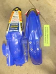 2014 Yamaha YZ250F YZ450F Blue Plastic Front Rear Fenders Sticker Kit Graphics. Fixed Price $44.00.
