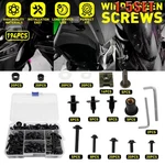 For Kawasaki KLR250 KLR650 /zephyr 550 194X Black Fairing Bolt Screws Kit 1-5SET. Fixed Price $113.57.