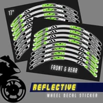 Green 17" Rim Reflective Wheel Stickers SH26 For Suzuki GSXR600 16 18 19 20. Fixed Price $30.97.