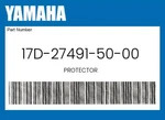 Yamaha Genuine Protector 17D-27491-50-00. Fixed Price $22.24.