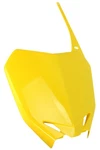Ufo Yellow Plastic Front Number Plate (SU04919#102). Fixed Price $20.63.
