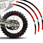 For Yamaha Yz 125X 20 22 23 21/18 Inch Mx Dirt Bike Red Wheel Stickers D01. Fixed Price $31.45.