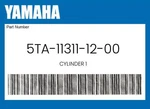 Yamaha Genuine Cylinder 5TA-11311-12-00. Fixed Price $523.76.