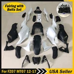 For Yamaha FZ07 MT07 2012-2017 Unpainted Fairing Kit Abs Injection Body +bolts. Fixed Price $205.99.
