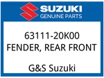 Suzuki Oem Part 63111-20K00 Fender, Rear Front. Fixed Price $37.60.