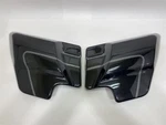 Harley-davidson 2013 Electra Glide Side Covers Vivid Black Silver Pinstripes. Fixed Price $129.00.