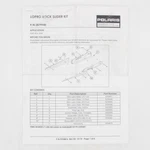Polaris Low Profile Rock Slider Kit, Lime Part Number 2881593-630. Fixed Price $664.99.