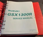 1999 Suzuki GSX1300R Motorcycle Service Manual Binder P/n 99500-39180-03E (312). Fixed Price $49.99.