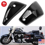 Black Battery Side Fairing Covers For Yamaha Star XVS1300 2007-2017. Fixed Price $48.00.