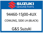 Suzuki Oem Part 94460-15J00-4UX Cowling, Side Lh (black). Fixed Price $398.07.
