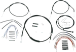 Burly Brand Complete Black Vinyl Handlebar Cable/line Kit For Ape Hangers - 12". Fixed Price $224.19.