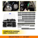 195-1950X Complete Bolt Fairing Kit Body Screw Clip Motorcycle Windshield Black. Fixed Price $178.40.