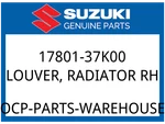 Suzuki Oem Part 17801-37K00 Louver,radiator Rh. Fixed Price $30.97.
