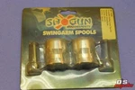 Shogun Swingarm Spools 99-05 YZFR6 YZFR1 98-05 Polished Aluminum Part# 801-0600. Fixed Price $22.95.