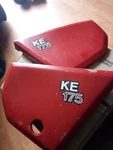 1980 Kawasaki Ke 175 Side Covers Plastic. Fixed Price $90.00.