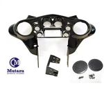 Mutazu Glossy Black Double Din Inner Batwing Fairing For Harley Touring 98-13. Fixed Price $289.00.