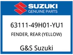 Suzuki Oem Part 63111-49H01-YU1 Fender, Rear (yellow). Fixed Price $61.21.