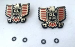 Stock Pair Metal Emblem Honda Goldwing 1100 Aspencade , Rplc #83606-MB9-000. Fixed Price $49.50.