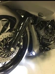 Harley Davidson Stretched Chin Spoiler Led's Included Raked Touring Flh 2009-16. Fixed Price $325.00.