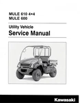Kawasaki 2005-2016 Mule 600 610 4X4 KAF400 Service Manual 99924-1349-14. Fixed Price $36.00.
